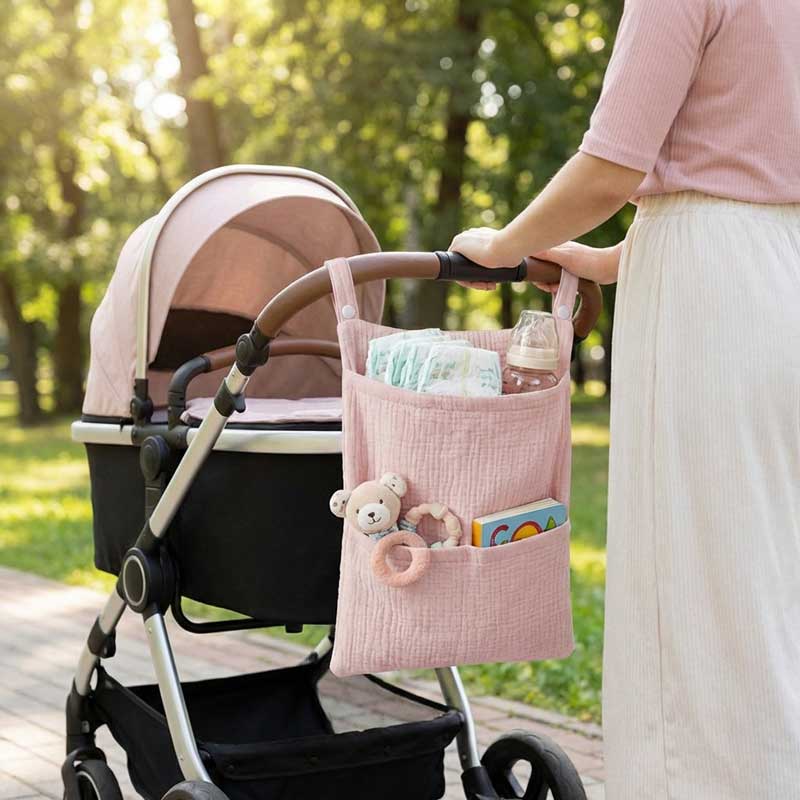 Baby Puree Pouch - Borsa Portaoggetti in Puro Cotone per