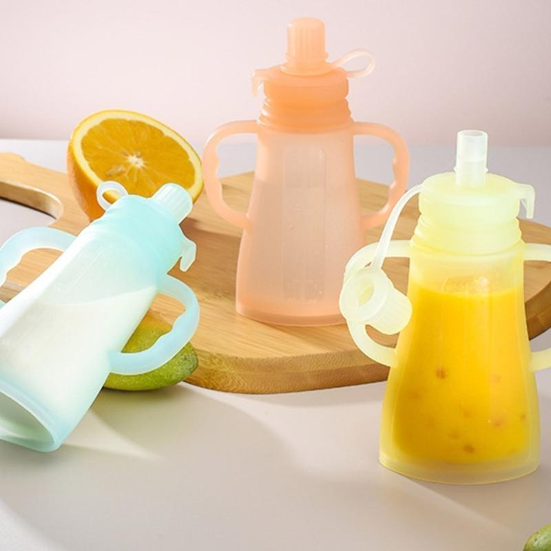 Baby Puree Pouch - Borsa portaoggetti portatile da spremere per