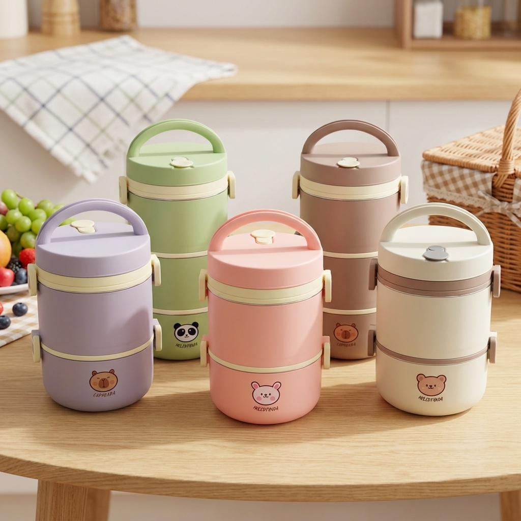 Baby Food Thermos - Set di Contenitori Termici per Pranzo