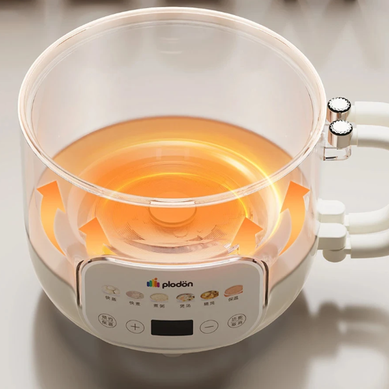 Baby Food Steamer - 1.6L Pentola Elettrica Multicooker Mini Spezzatino