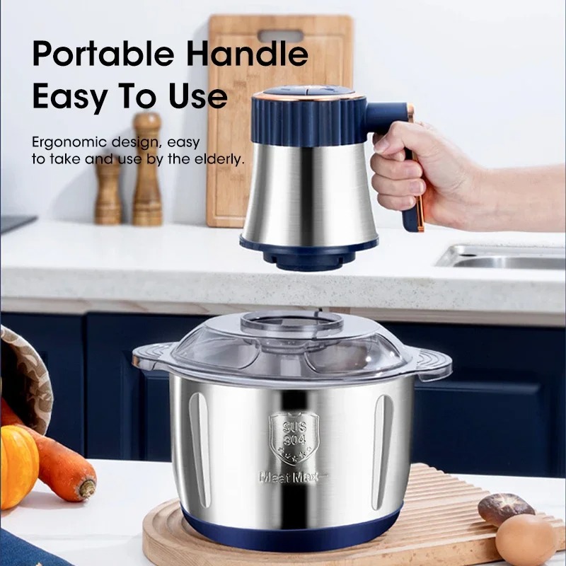 Baby Food With Meat - Tritacarne Elettrico 5L, Grande Capacità, Multifunzione,
