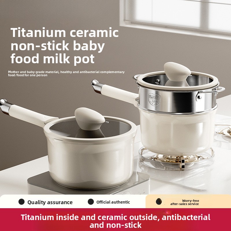Baby Food Instant - Piccolo pentolino in ceramica di titanio,