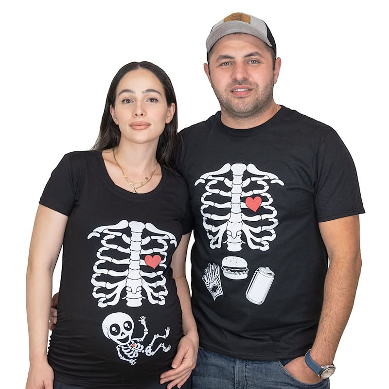 Maternità Halloween Skeleton t - Baby Food Intake recensione e prezzo